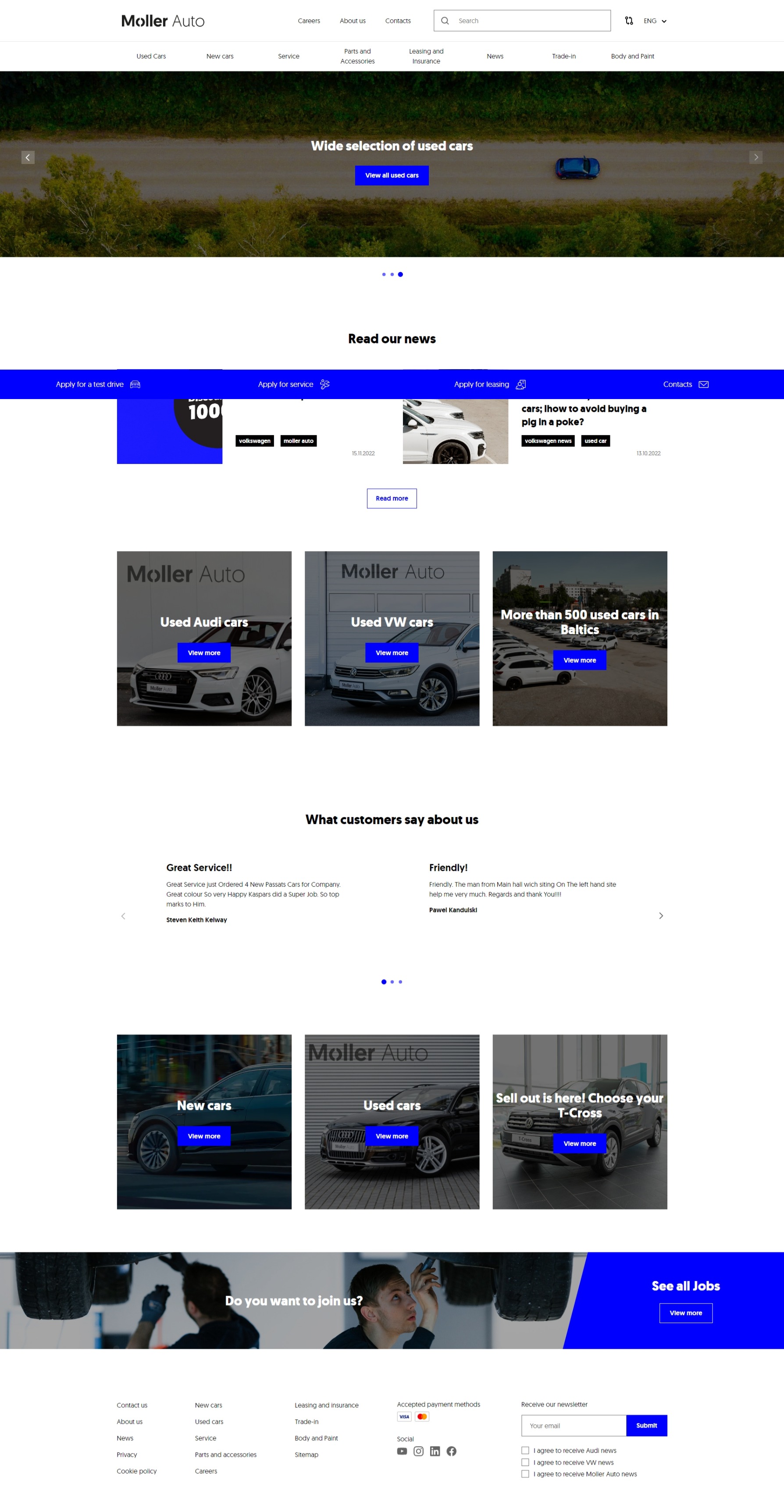 Møller Auto — used-car marketplace home